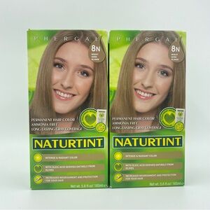 2 Boxes Of Naturtint 8N Wheat Germ Blonde Hair Coloring, NIB